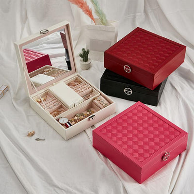 Boite bijoux cuir