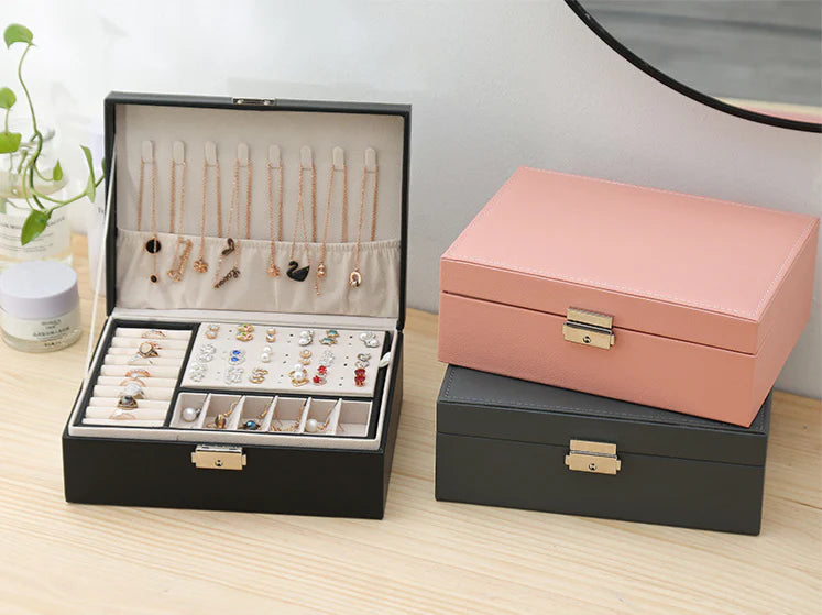 Coffret à bijoux avec compartiments pratiques - Bois passions et cie
