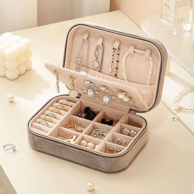 Petite boîte à bijoux, velours lilas - Perrine & Antoinette