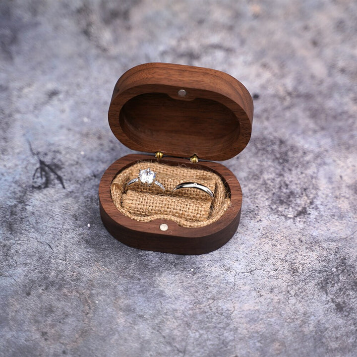 ISuperb Boîte De Rangement Bijoux En Velours Pour Bagues, Pendentifs Et Alliances - Écrin Double Élégant 8x7x4 Cm