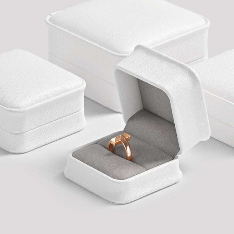 Écrin Blanc Pour Bijoux - Boîte à Bagues - Neuf Avec étiquettes - Idéal Pour Cadeau
