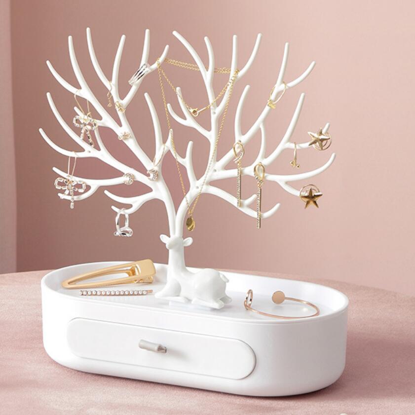 Boîte à Bijoux En Forme De Sapin De Noël - Ornement Décoratif En Alliage - 5,5x9 Cm - Neuf Avec Étiquettes